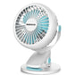 Portable Mini Desktop Fan Silent High Wind Power Cordless Rechargeable Fan Cooler Small Fan For Students Office Gifts